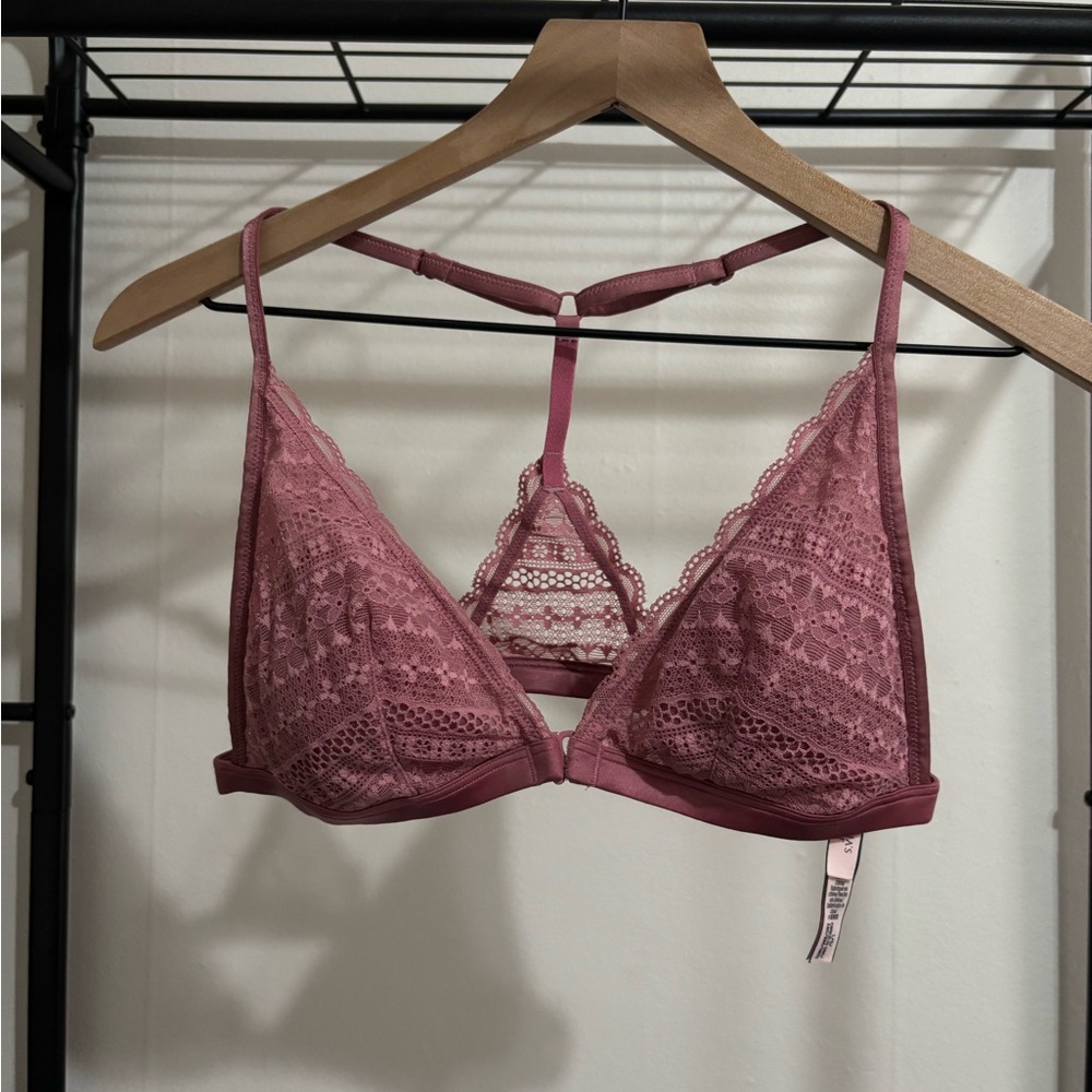 Victoria’s Secret - Lace Bralette in Dusty Pink